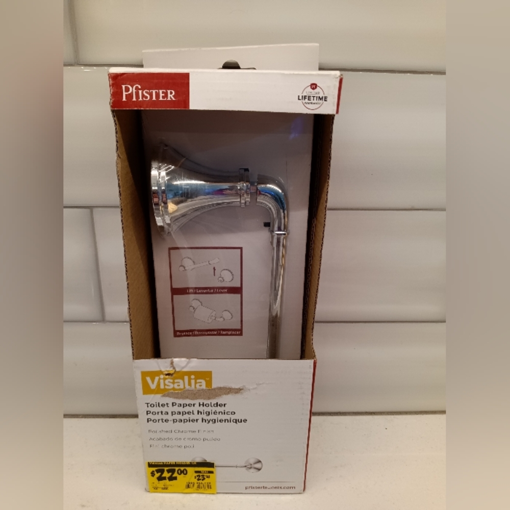 Price Pfister Visalia pivoting toilet paper holder - Chrome